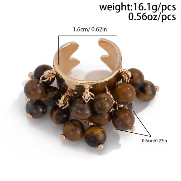 ZARA unique Pearl Cluster Ring - Picture 4 of 9